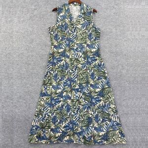 Selene Sport Dress Womens XL Silk Vintage Sleeveless Floral Maxi Summer Resort